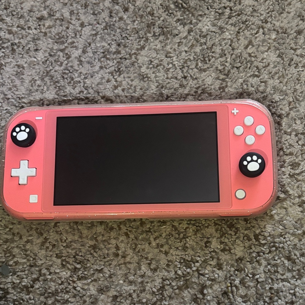 Nintendo Switch Lite Pink Handheld Console Bundle